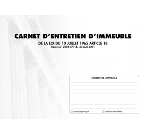 Carnet d'entretien d'immeuble