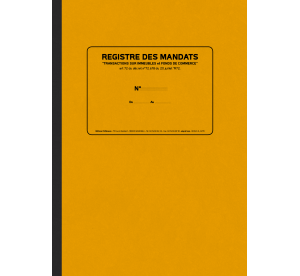 Registre des mandats...