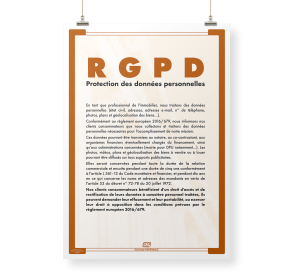 Affiche RGPD, format A3