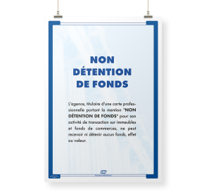 Affiche "Non détention de...