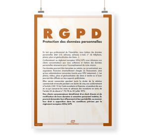 Affiche RGPD, format A4